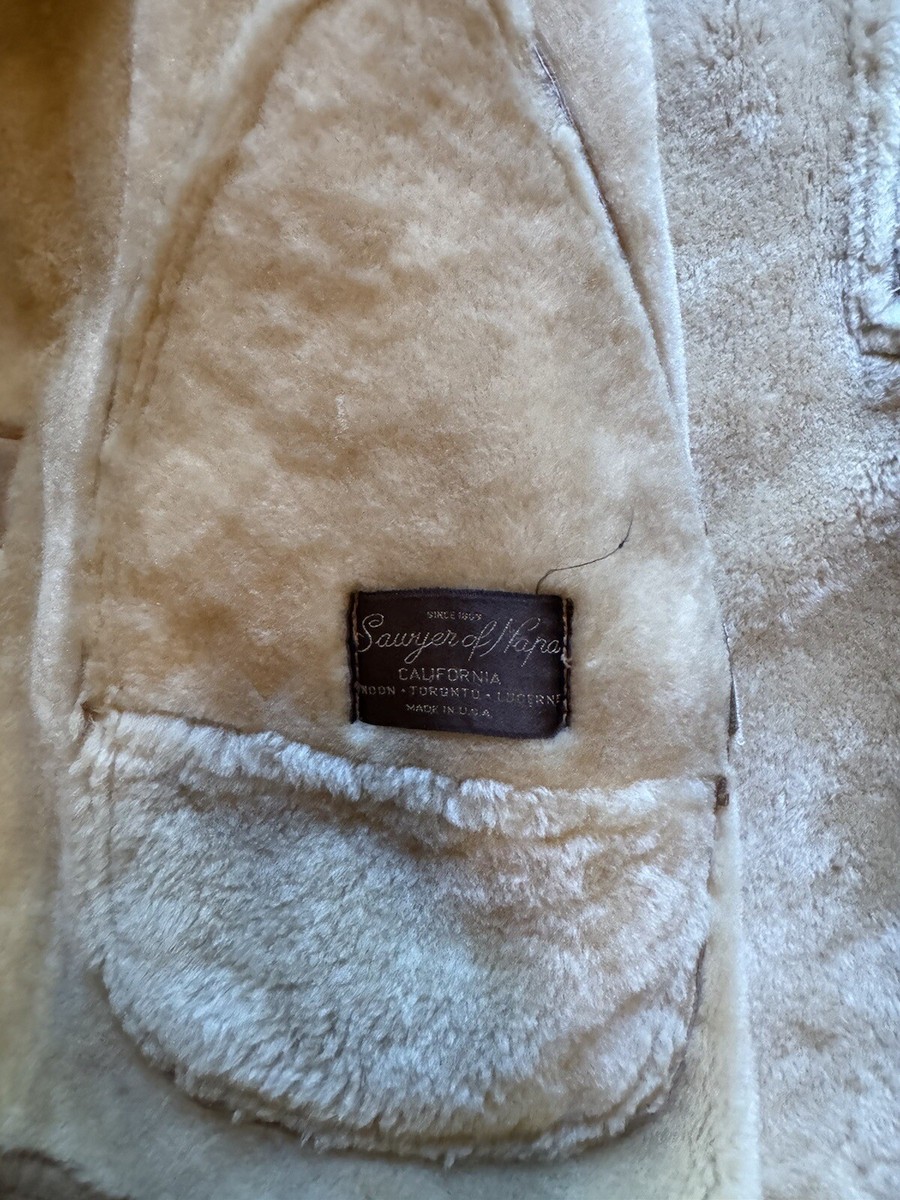ＳＡＷＹＥＲ ＯＦ ＮＡＰＡ FS/T: Sawyer of Napa Shearling Coat Size 40 | The Fedora Lounge