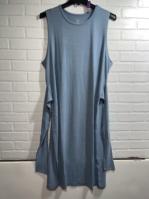 NWT! ADORE ME Amare Medium Blue Sleeveless Tie Wrap Midi Dress size 2X $65