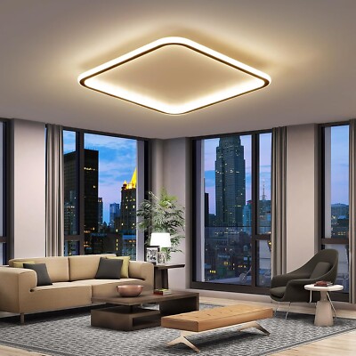 Mikeru 60cm quadratische LED Deckenleuchte für Wohnzimmer, Bad, Schlafzimmer & Küche