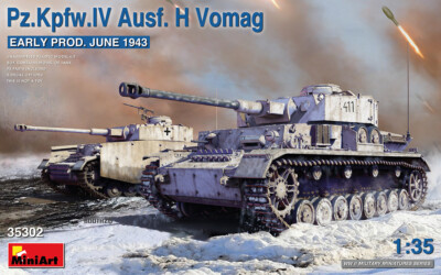 MiniArt 35302 German Tank Pz.Kpfw.IV H Vomag Early Prod June 1943 Scale 1:35 NEW