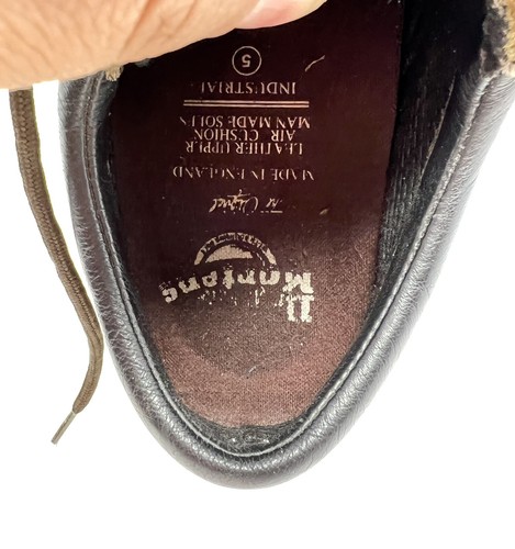 Vintage Dr Doc Martens 7733 Brown Safety Work Shoes Made In England Sz US 6 Mens - Picture 7 of 12