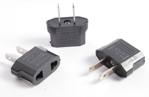3 Stück Reise Strom Adapter EU DE Deutschland Stecker auf für USA ...