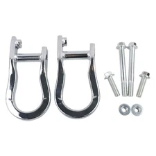 1Set Chrome Tow Hooks 84072462 for Chevrolet GMC Silverado Sierra 1500 2007-2019