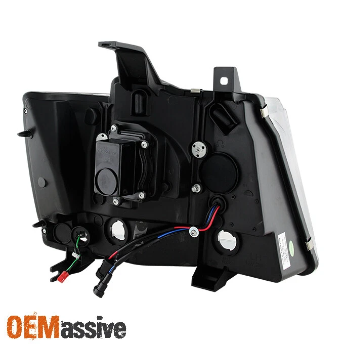 Fits 07-14 Chevy Suburban | Tahoe | Avalanche Black LED DRL Projector HeadLights - Imagem 4 de 4