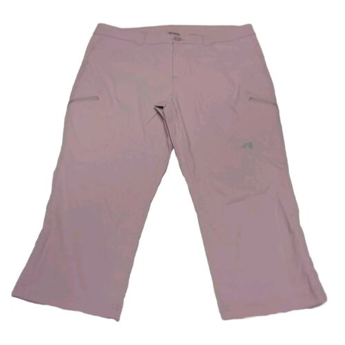 Eddie Bauer First Ascent Guide Pro Capri Womens Size 12 Pink Stretch Comfort - Picture 1 of 18