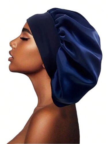 Women Satin Bonnet Long Hair Care Sleep Hat Cap Night Silk Feel Head Wrap Turban - Picture 10 of 22