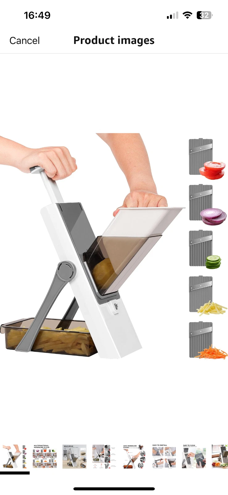 Mandoline Vegetable Slicer 5 in 1 Mandoline Food Slicer Vegetable Chopper