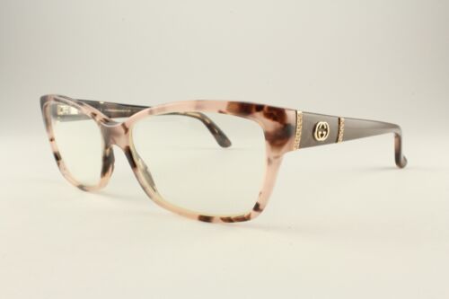 Autentica montatura occhiali Gucci GG 3559 L76 rosa marrone avana 55 mm Italia RX-able - Foto 2 di 5