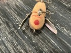 VINTAGE FISHING LURE HEDDON "CRAZY CRAWLER" GREY FLOCKED MOUSE — photo 4