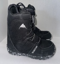 Burton Grom BOA Kids Snowboard Boots Black Wh...