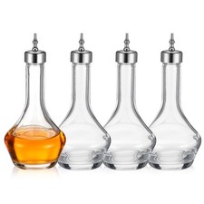 Juego 4 botellas vidrio con tap n de rosca amargos , botella Dasher profesional.