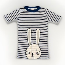Hanna Andersson Kids Bunny Pajama Short Sleeve Top 100 Organic Cotton 150 12 