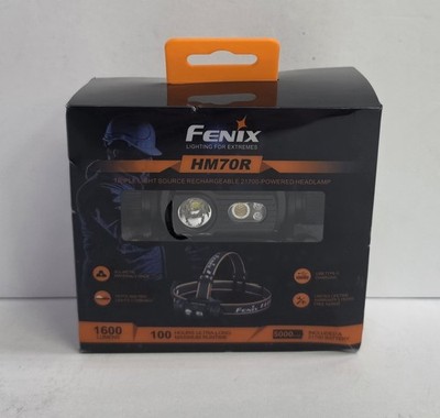 Fenix HM70R 1600 Lumen USB-C Rechargeable Headlamp with Red LED 