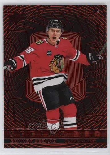 2023-24 Upper Deck Extended Series Seeing Red Connor Bedard #SR-45 Rookie RC