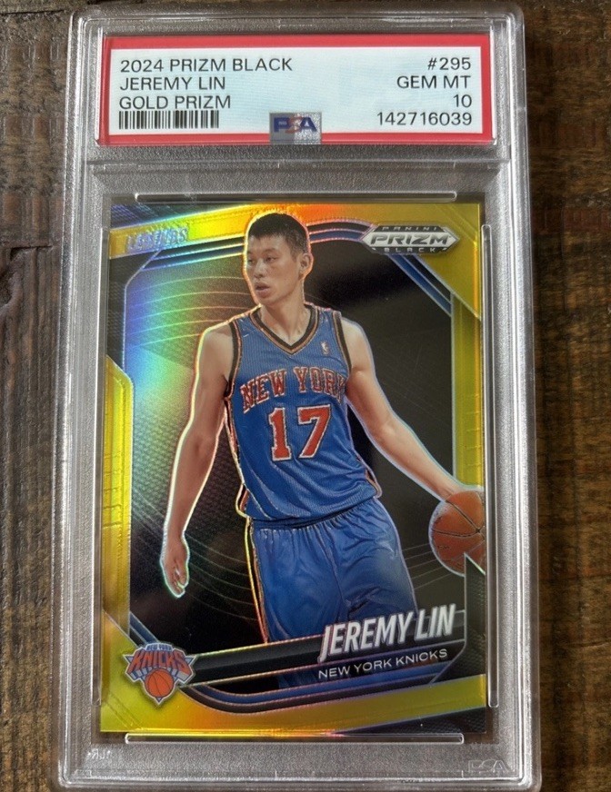 2024 Prizm Black Jeremy Lin Gold Prizm /10 PSA 10 #295