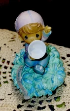 Precious Moments Boy with Megaphone Figurine 2003 Enesco Retired W/box 117210