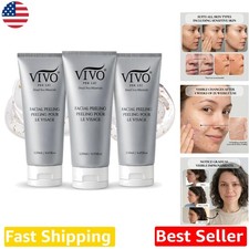 Gentle Facial Peeling Gel 3Pk - Dead Sea Exfoliating Scrub for Smooth Skin