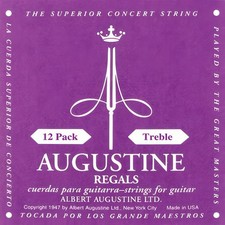Augustine Regal/Trebles Extra High Tension Nylon Guitar Strings - 12 Packs of 6