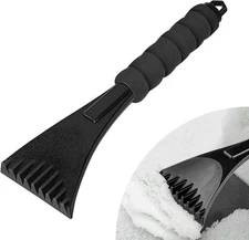 Efficient Ice Scraper for Car Windshield Snow Removal Tool with Foam Grip for