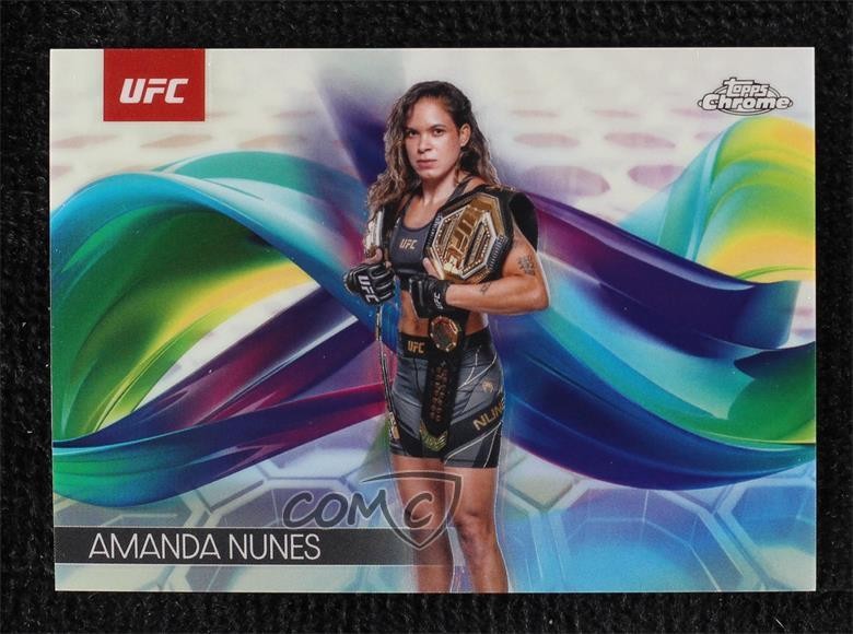 2025 Topps Chrome UFC Helix Amanda Nunes #HEL-9 1co7
