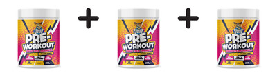 3 x Muscle Moose Pre-Workout Zero Itch Formula (20 Serv) Fruit (95,18 EUR/kg)