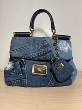 Borsa a mano Dolce & Gabbana Miss Sicilia in denim patchwork
