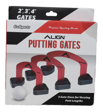 GoSports Align Putting Gates  3 Sizes 2" 3" 4"  Golf Training Aid  Carry Case