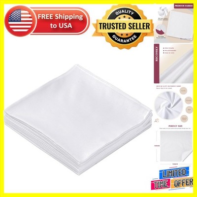 Cotton Blend Handkerchiefs - Super Absorbent & Wrinkle Resistant, 3 Pack