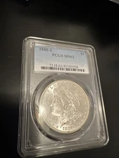 1880-S Morgan Silver Dollar MS63 PCGS Certified