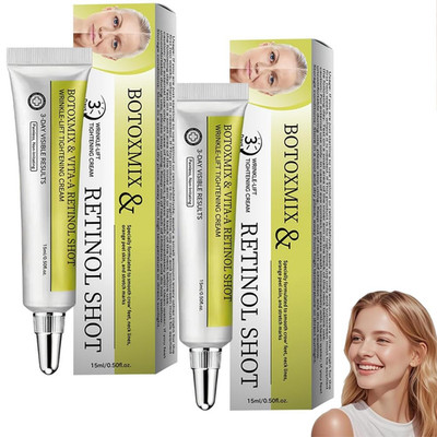 & Vita-A Retinol Shot Wrinkle-Lift Tightening Cream 2 Pack, anti Wrinkle, Pore M
