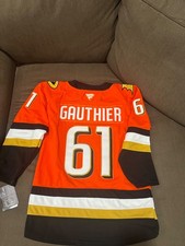 Cutter gauthier Anaheim ducks orange retro Jersey Mens size medium