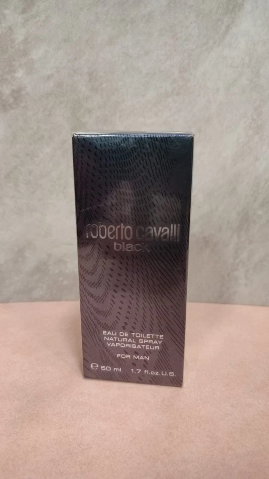 Roberto Cavalli Black For Man Eau de Toilette 50ml Spray Originale Sigillato