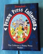 MICKEY GOOFY CASTLE PRESSED PENNY QUARTER COLLECTION COIN BOOK HOLDER DISNEY