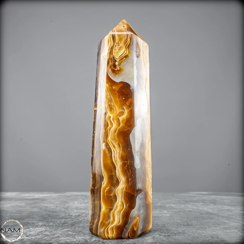 Natürlicher Aragonit Obelisk – 551,83 g