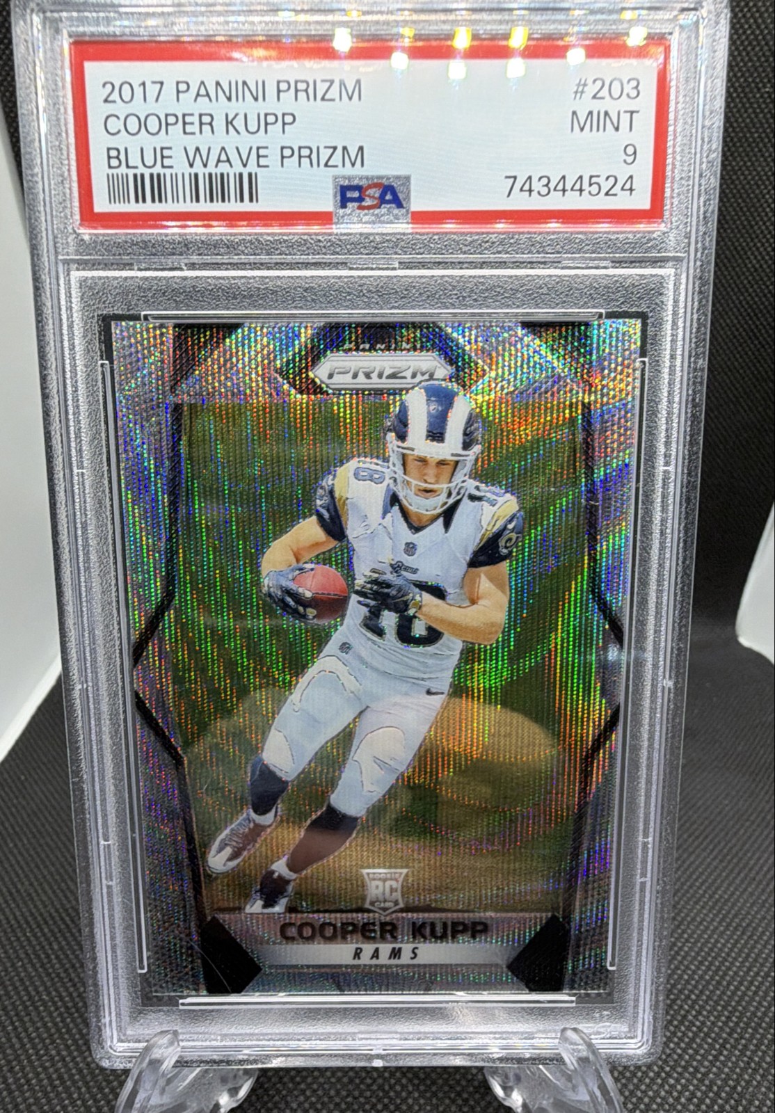 2017 Panini Prizm - Rookies Cooper Kupp #203 Blue Wave Prizm /149 (RC)