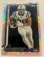2025 Topps Chrome Football NFL Jonathan Taylor X-fractor #130 Colts Xfractor
