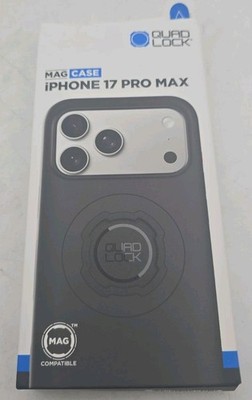 Quad Lock Mag Case iPhone 17 Pro Max Black Case Compatible with MagSafe