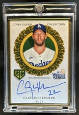 2025 Topps Gilded Clayton Kershaw Champions Auto Emerald #/25 Dodgers