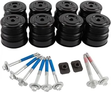 Silicone Body Mount Bushings Bolt Kit For Ford F250 F350 08-16 Crew Cab 2WD 4WD
