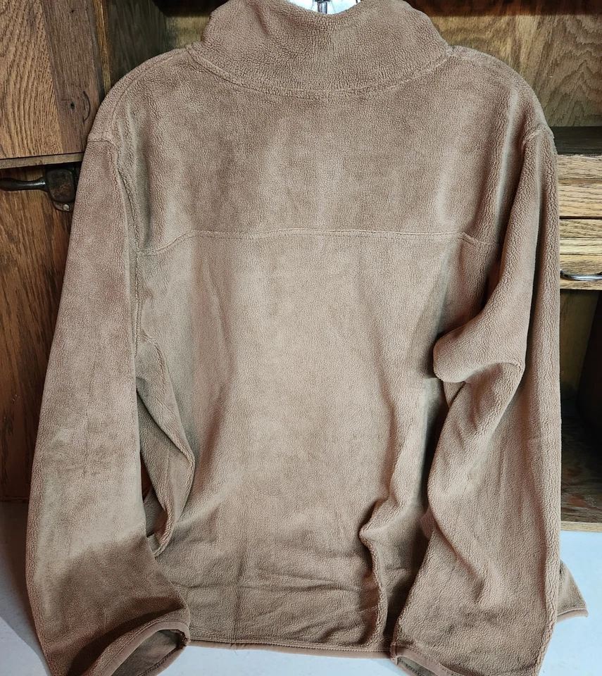 32 градусов тепла желтовато-коричневый толстовка, полиэстер, шерпа флис, супер мягкий, размер XL - Изображение 3 из 4