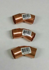 Copper Fitting, 45 Degree Elbow/ fit over 3/4" O.D. Tubing/SWEAT/ LOT OF 3