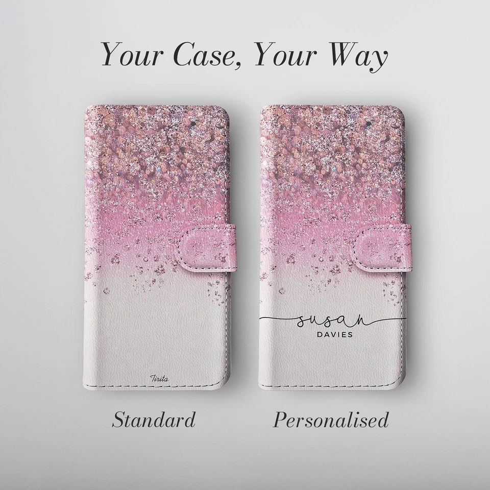 Personalised Wallet Phone Case for iPhone 16 16e 15 14 Pro Max Gradient Marble - Image 4 of 4