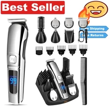Versatile Waterproof Trimmer for Beard, Body & Face - Sleek & Powerful Grooming
