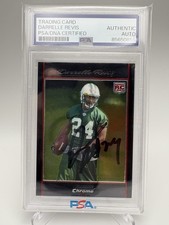 Darrelle Revis Signed Autographed 2007 Bowman Chrome PSA DNA HOF Jets Patriots