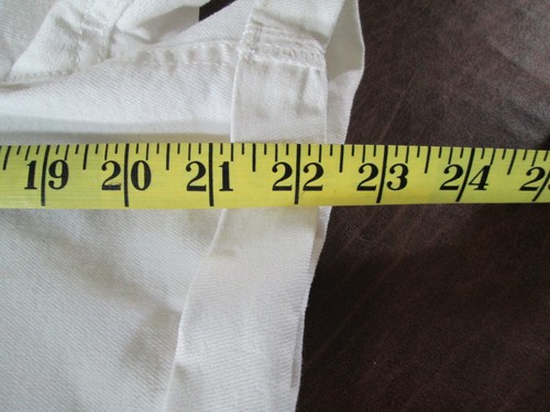 Vintage JORDACHE White Denim BIB Overall Shorts Size XL 14 16 - Picture 6 of 7