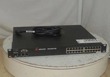 BROCADE FWS624G-POE 80-1003144-03 24-Port Gigabit Ethernet Switch POE SEE NOTES