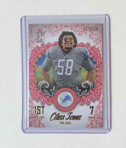 2025 Topps Signature Penei Sewell Coral (RAW)