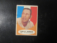 1961  TOPPS #139 SOLLY HEMUS CARDINALS   VG