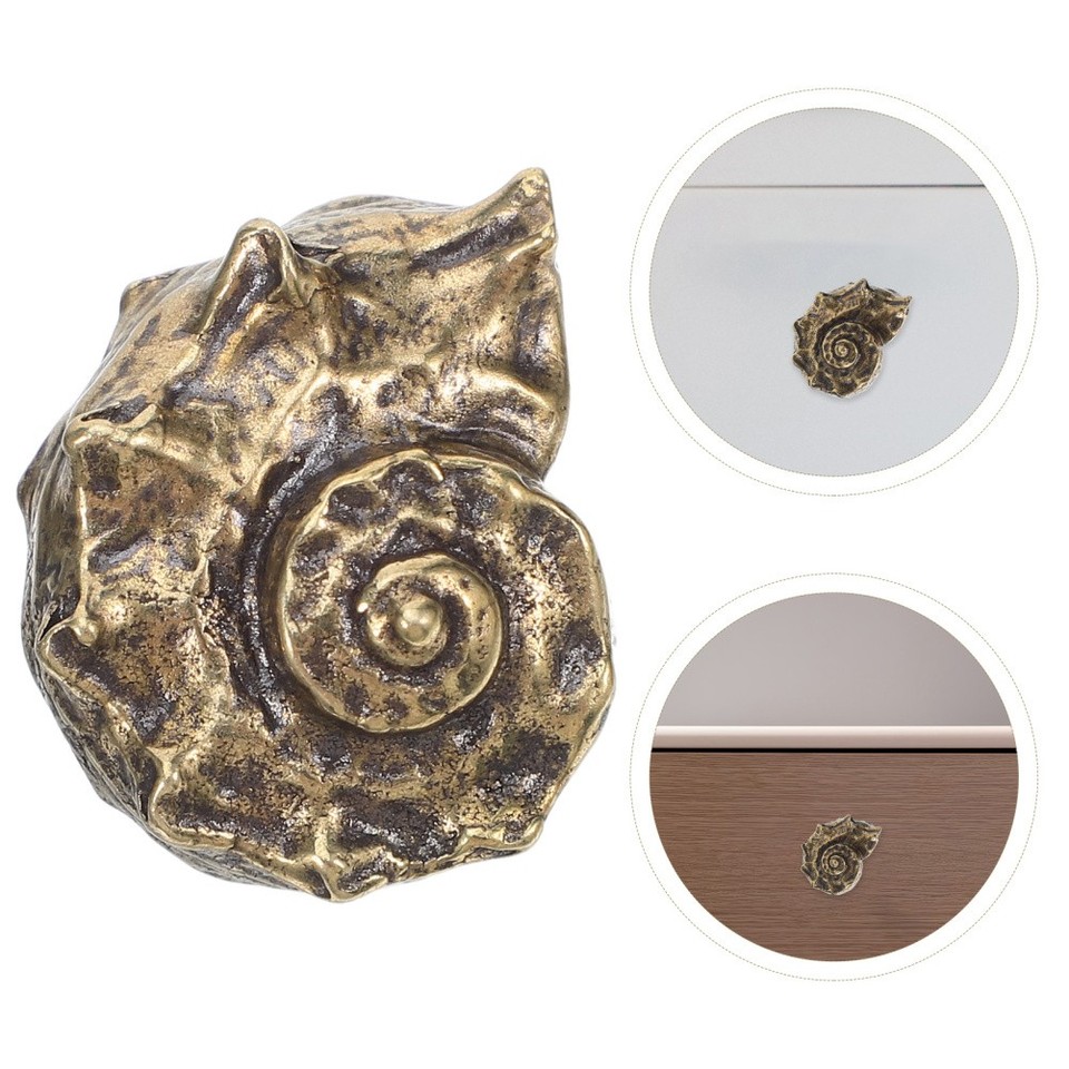 Ocean Handle Brass Ocean Inspired Drawer Handle Brown Decorative Durable Retro ...