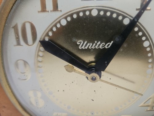 United Clock Corp Vintage Electric Uhr Art Deco Modell.75 FUNKTIONIERT - Bild 4 von 8